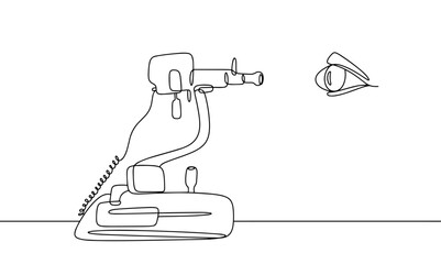 Keratometer. One line