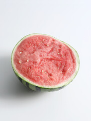 slice of watermelon on white background