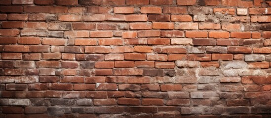 Red brick wall as abstract backdrop