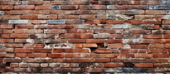 Close up texture of a brick wall