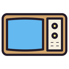 vintage tv illustration