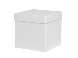 White box. Isolated. Blank. 3d illustration.