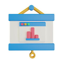 Persentasion 3d illustration