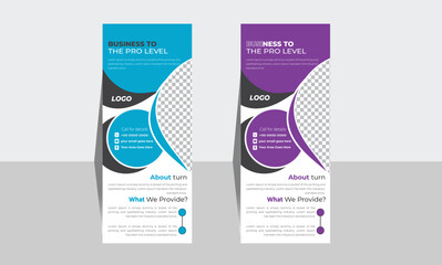 Roll-Up Banner Template for Modern Agency Business.