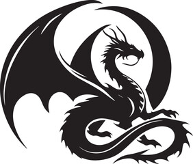 dragon EPS, dragon Silhouette, dragon Vector, dragon Cut File, dragon Vector