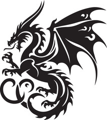 dragon EPS, dragon Silhouette, dragon Vector, dragon Cut File, dragon Vector