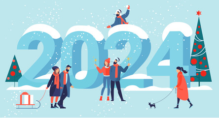 Preparing to meet 2024 new year.