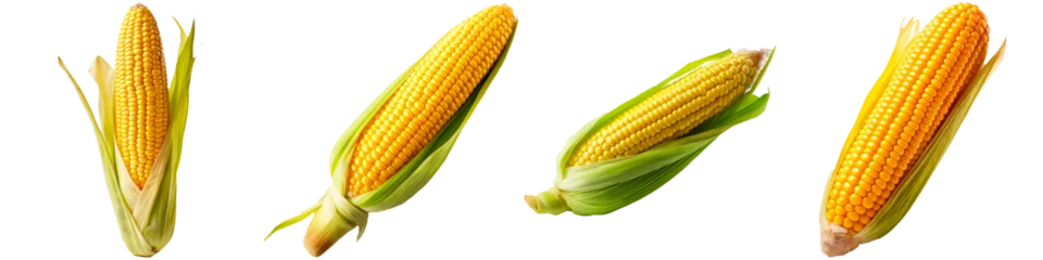 Fotobehang Ear of corn on a white background © terra.incognita