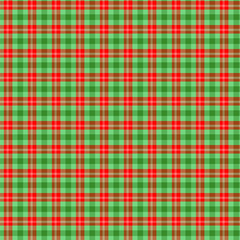 Christmas gingham seamless pattern.Checkered tartan plaid with twill weave repeat pattern in green and red . Geometric vector illustration background design for fabric and print.