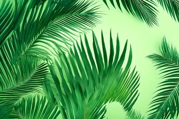 palm leaves background