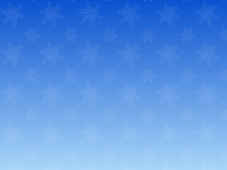 雪の結晶の背景/青