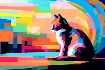 style wpap a cat