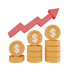  Revenue 3d illustration