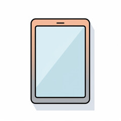 Tablet icon. Flat icon. Generative AI