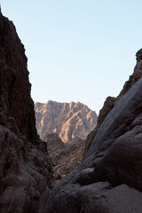 Sinai Mountains, Wadi El-Weshwash, Taba, Egypt. 