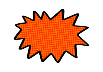 retro bomb speech bubble element