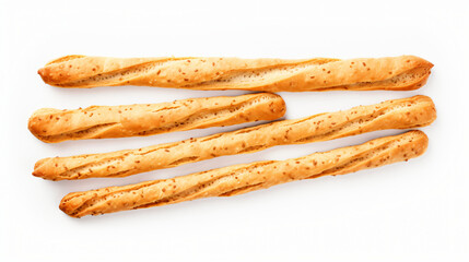 Bread Stick Isolated Salted Breadstick Crispy Grissini