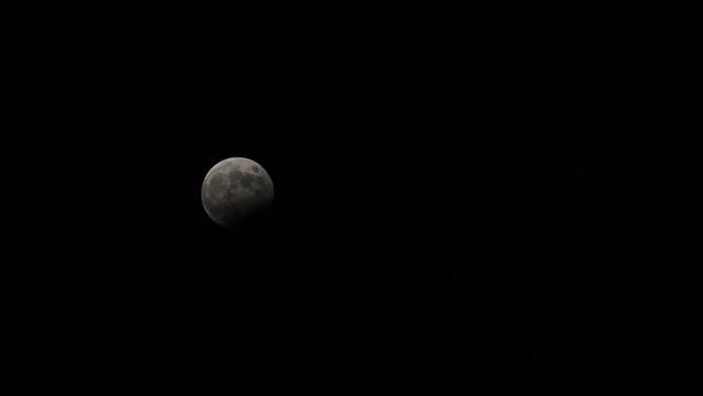 28 October 2023 lunar eclipse Time-lapse