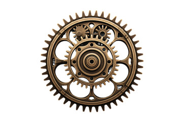 Innovative Gear Wheel Technology Isolated on Transparent Background