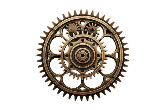 Innovative Gear Wheel Technology Isolated on Transparent Background