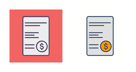 Invoices Vector Icon