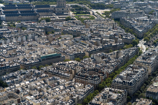 Aerial view of Paris