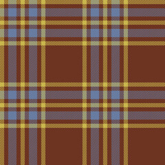 Plaid seamless pattern. Check fabric texture. Vector textile print.