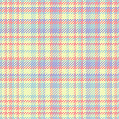 Textile tartan seamless of plaid check vector with a fabric texture background pattern.