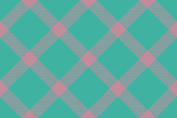 Tartan plaid background, diagonal check seamless pattern. Vector fabric texture for textile print, wrapping paper, gift card, wallpaper.