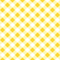 Yellow plaid pattern background. plaid pattern background. plaid background. Seamless pattern. for backdrop, decoration, gift wrapping, gingham tablecloth, blanket, tartan, fashion fabric print.