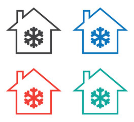 House with snowflake