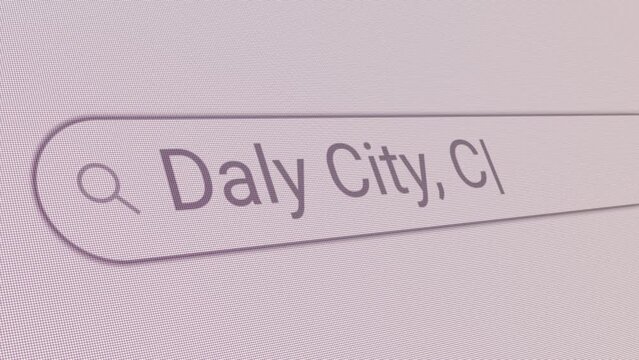 Search Bar Daly City CA 
Close Up Single Line Typing Text Box Layout Web Database Browser Engine Concept