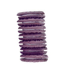 sandwich cookies with cream isolated on  transparent png