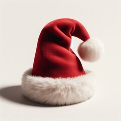 santa claus hat isolated on white 