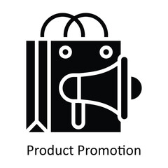 Product Promotion vector solid  Design illustration. Symbol on White background EPS 10 File 