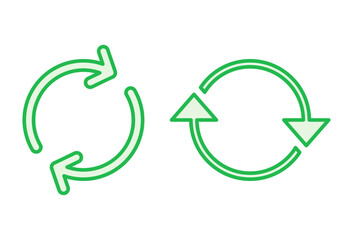 Refresh icon set. Reload icon vector. Update icon.