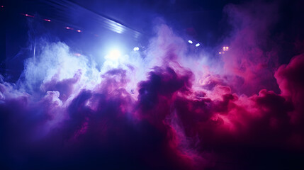 Fototapeta na wymiar Close-up of smoke machine in nightclub
