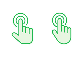 Hand cursor icon set. cursor icon vector. hand cursor icon click
