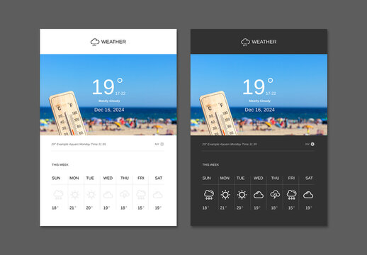 Weather Infographic Layout