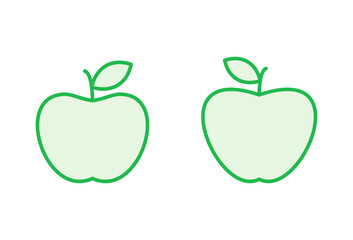 Apple icon set. Apple vector icon. apple symbols for your web design.
