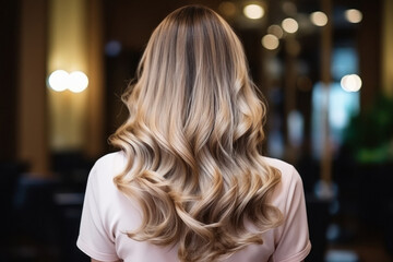 Girl with beautiful blonde hair