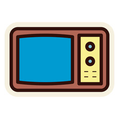 vintage tv sticker