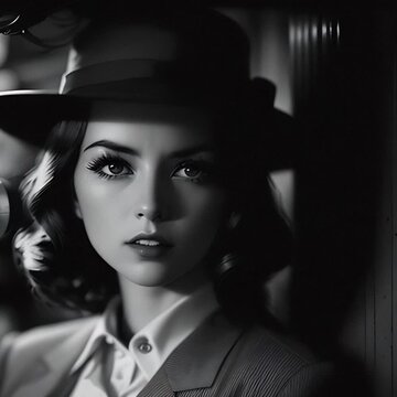 Woman Detective. Generative AI. A morphing video of a female detective.