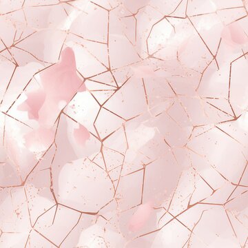 Pink Marble and Rose Gold Pattern