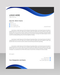 Modern corporate business letterhead design