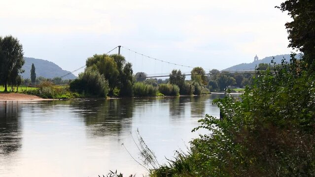 the weser river near minden germany video