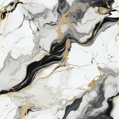 Veined Marble in Monochrome Pattern