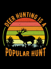 Hunting outdoor adventure t-shirt design vector