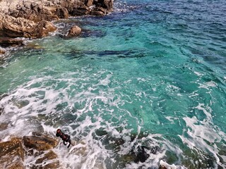 Meereswogen auf Korcula