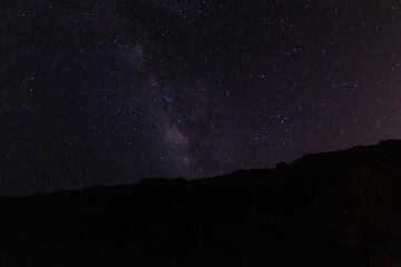  milky way with shooting stars (Perseids)